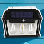 Triple Bulb Solar Wall Lamp