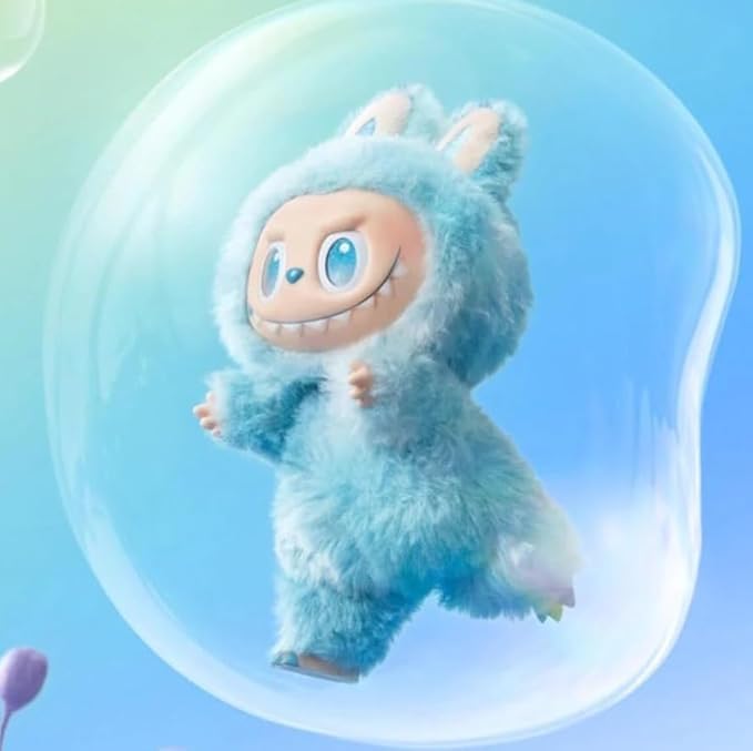 Labubu Doll Action Figure Labubu, Collectible Toys Soft & Cuddly Doll with Metal Ring - Random Design Figures