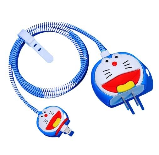 Charger Case and Cable Protector for iPhone ( doraemon )