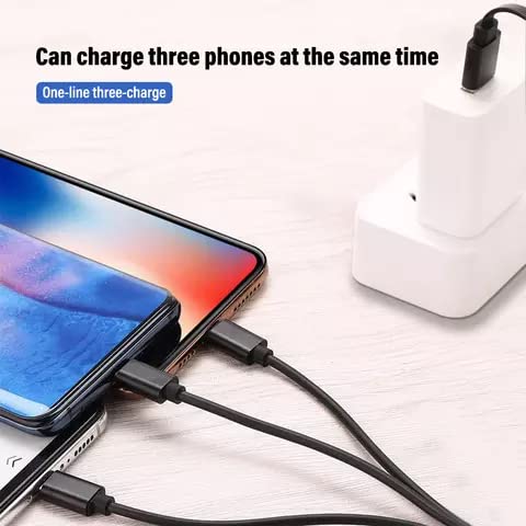 3 in 1 USB Charging Cable Fast Charger for Apple Ipad iphone