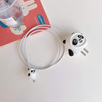 Charger Case and Cable Protector for iPhone (Panda)