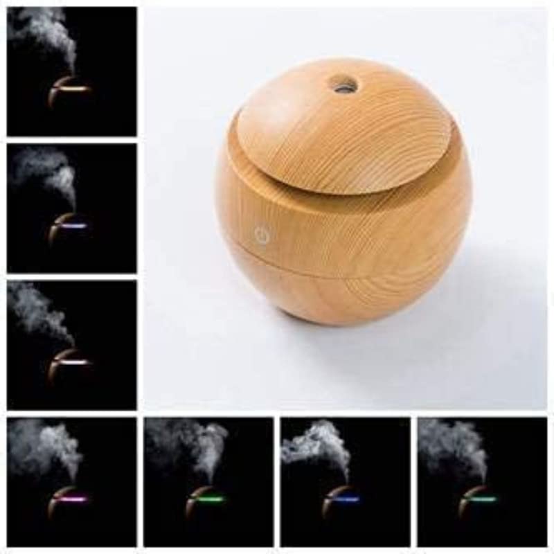 Wooden Cool Mist Oil Diffuser Aroma Colorful Change air Humidifier