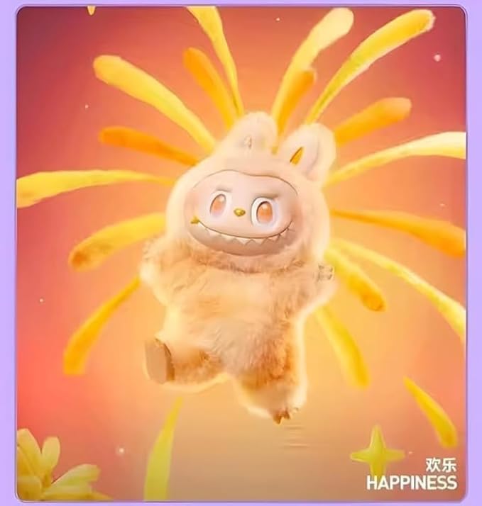 Labubu Doll Action Figure Labubu, Collectible Toys Soft & Cuddly Doll with Metal Ring - Random Design Figures