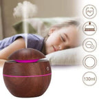 Wooden Cool Mist Oil Diffuser Aroma Colorful Change air Humidifier