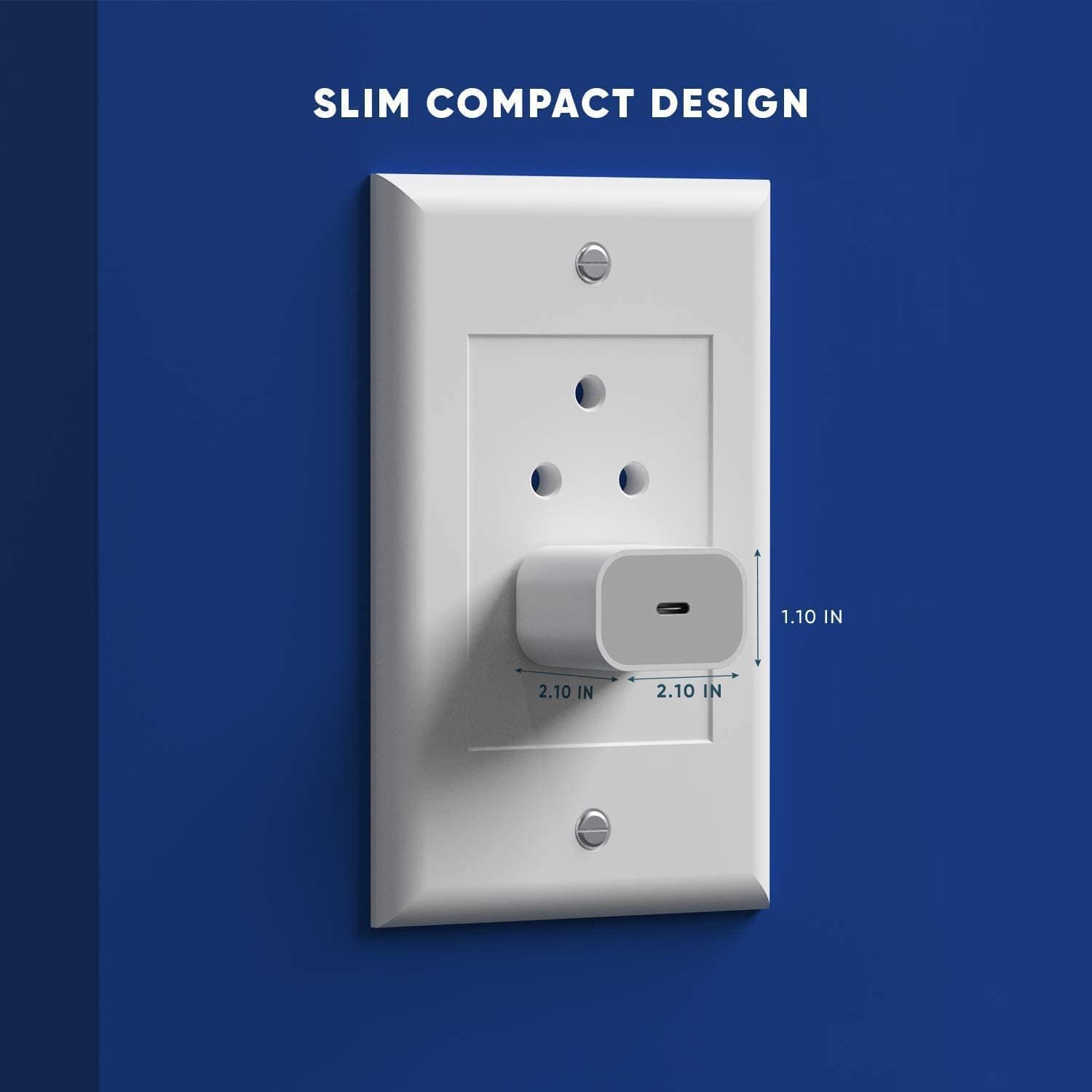 20W USB‑C Adapter With USB-C to USB-C Cable (With 6 month Warranty)