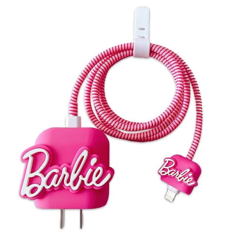 Charger Case and Cable Protector for iPhone (Barbie)