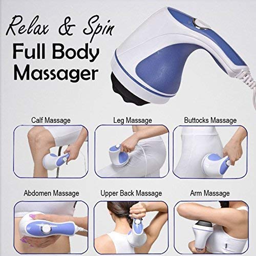 5 Headers Spin Body Massager Relax Spin Tone Slimming Lose Weight Fat Remove