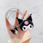 Charger Case and Cable Protector for iPhone (Kuromi)