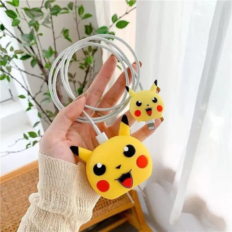 Charger Case and Cable Protector for iPhone (Pikachu)