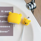Charger Case and Cable Protector for iPhone (Cute Pooh)