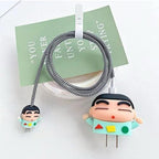 Charger Case and Cable Protector for iPhone (Shin Chan)