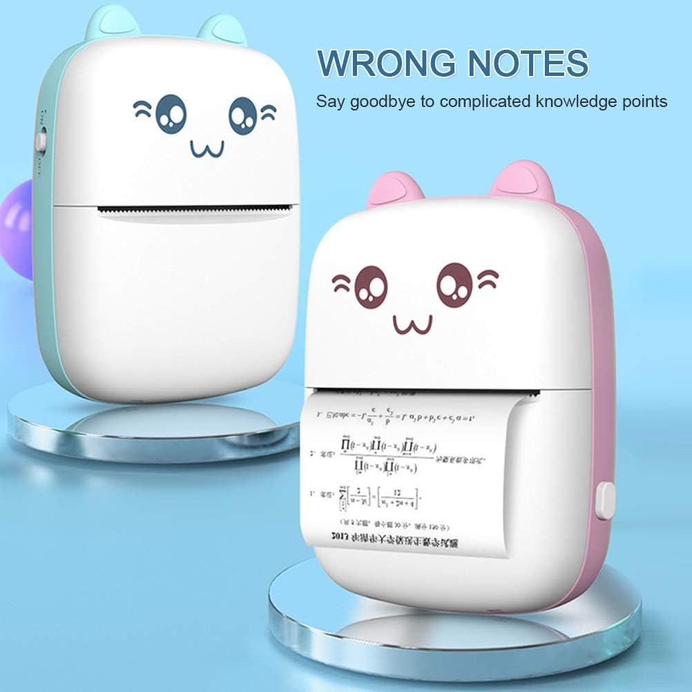 Cartoon Cat Shape Portable Instant Bluetooth Wireless Thermal Printer