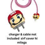 Charger Case and Cable Protector for iPhone (Super Mario)