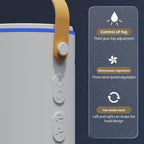 3-hole Double Head Fog Fan Portable air Conditioner USB Cable Electric Fan LED Light Fog Fan air Humidifier