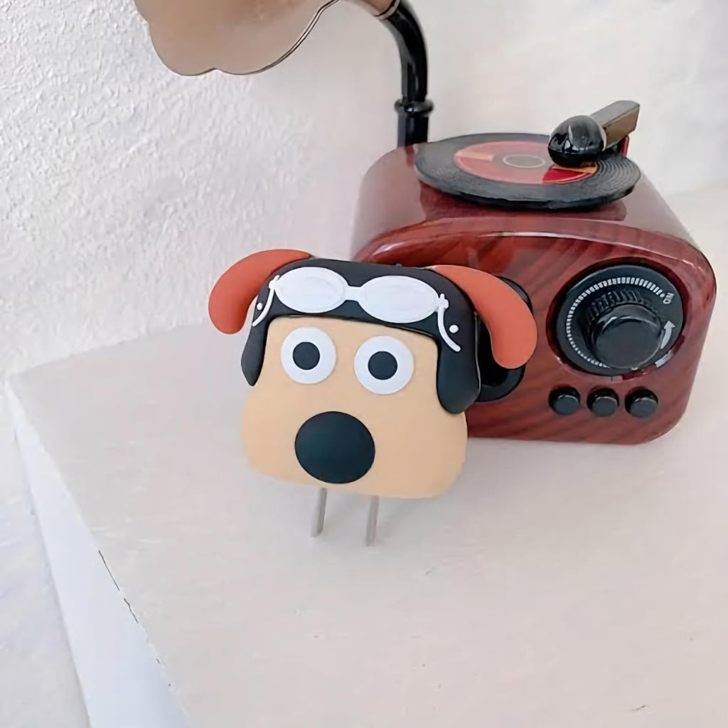 Charger Case and Cable Protector for iPhone (Doggie)