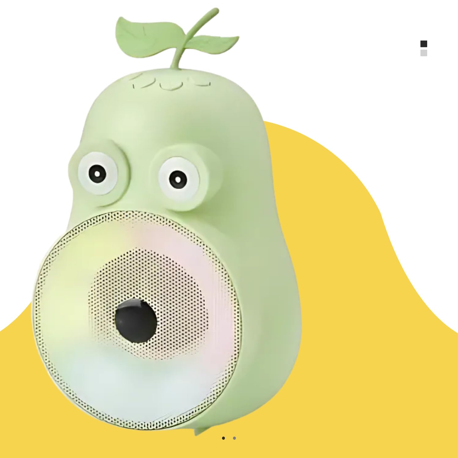 3D Sound Pear-Shaped Bluetooth Speaker with RGB Light, Super Bass, 5W Output | Stylish Design Mini Home Theater