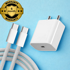 20W USB‑C Adapter With USB-C to USB-C Cable (With 6 month Warranty)