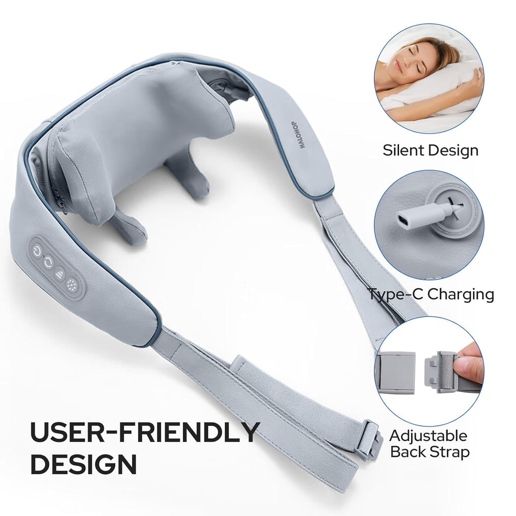 Neck and Back Massager, Neck Massager with Heating, Body Massager for Body Aches and Pains Relief,