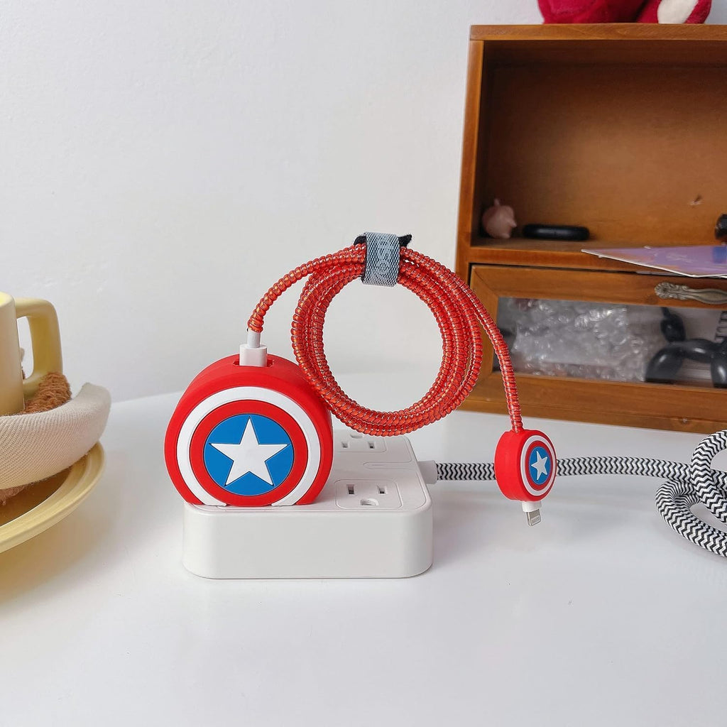 Charger Case and Cable Protector for iPhone (Captain Shield)