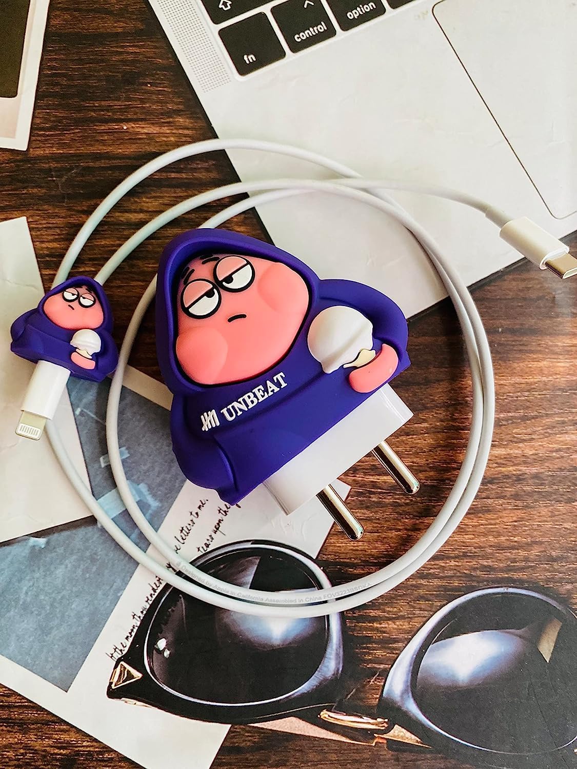 Charger Case and Cable Protector for iPhone (Spongebob Patrick)