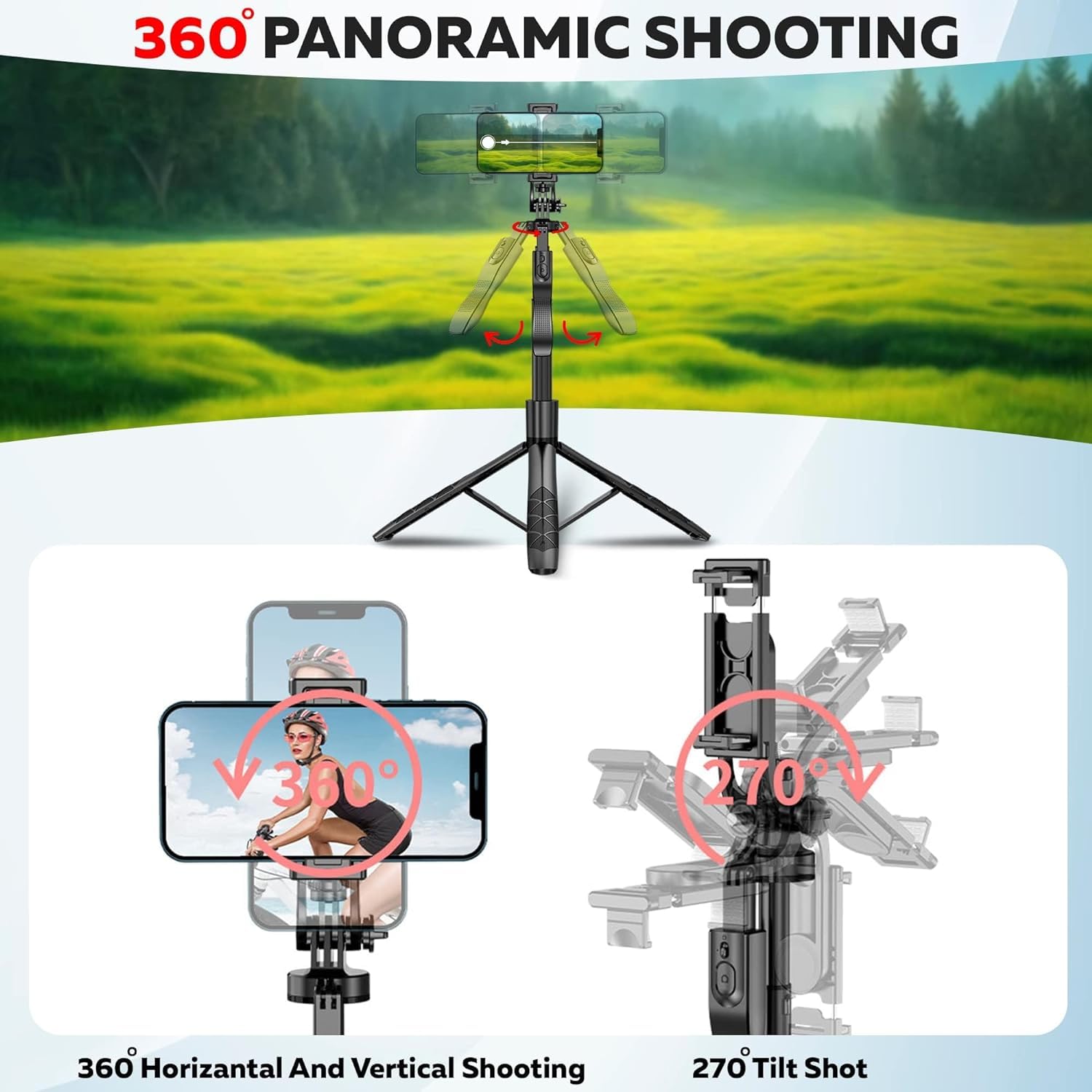 16 1530mm Wireless Selfie Stick Tripod Stand Foldable Balance Steady Live Tripod