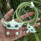 Charger Case and Cable Protector for iPhone (3D Cartoon)