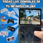 R36S Retro 3.5 Inch IPS Screen Handheld Game Console Open Source Linux System 64GB Handheld Pocket Video Games