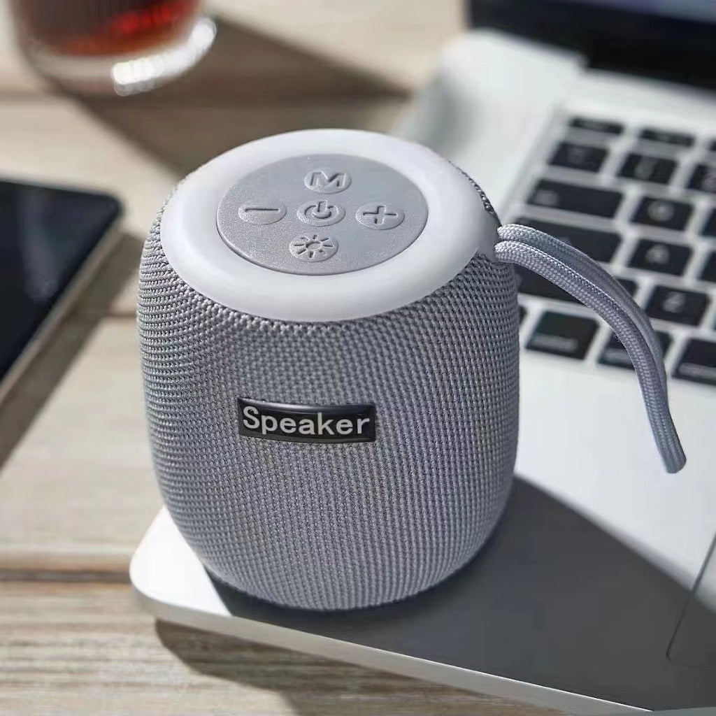 Home Party Speaker Portable Outdoor Wireless Bluetooth Speaker Mini Sound Speakers with Night Light RGB Flashing ( gray )