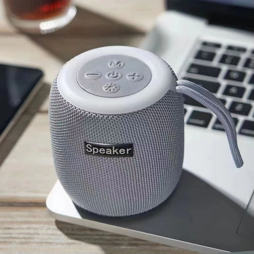 Home Party Speaker Portable Outdoor Wireless Bluetooth Speaker Mini Sound Speakers with Night Light RGB Flashing ( gray )