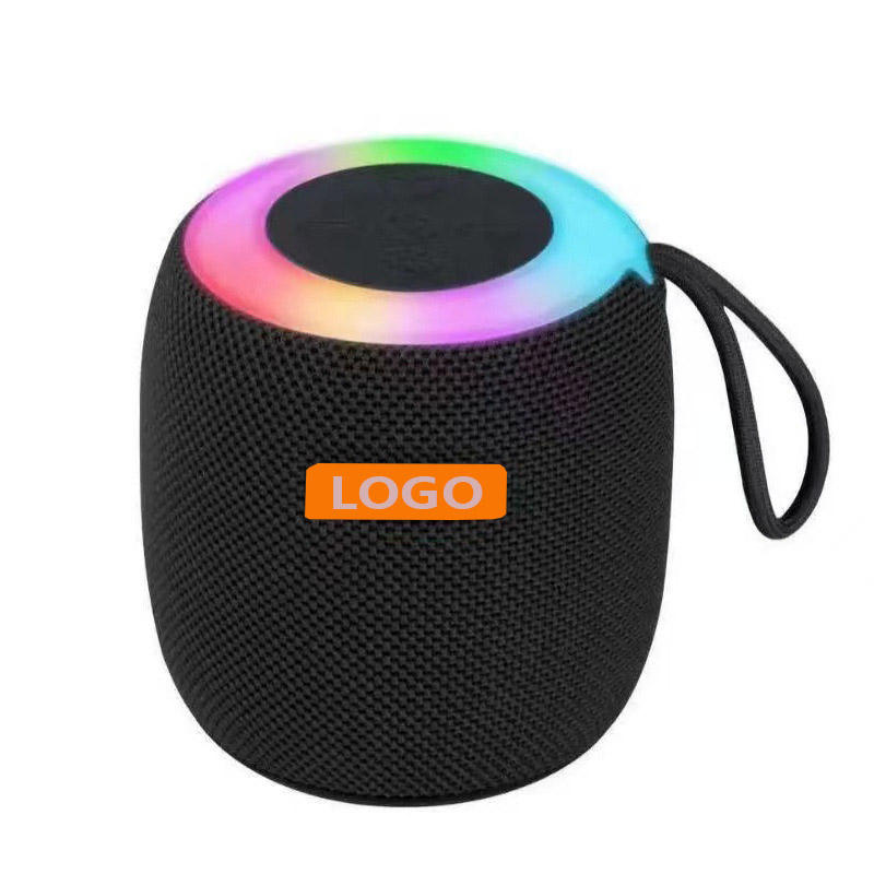 Home Party Speaker Portable Outdoor Wireless Bluetooth Speaker Mini Sound Speakers with Night Light RGB Flashing ( BLACK )