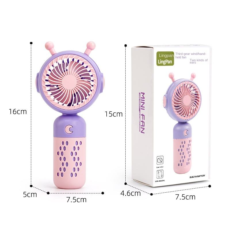 Cute USB Portable Handheld Desktop Fan