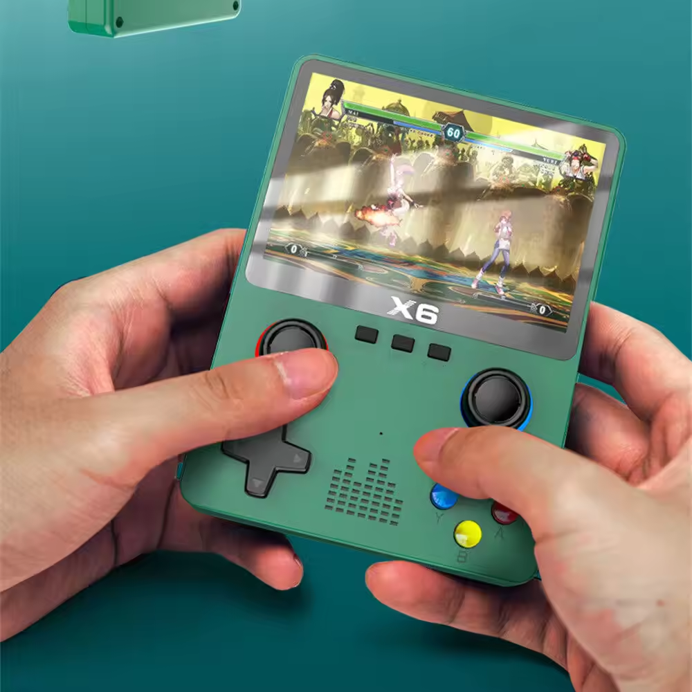 X6 Retro Portable Game Console, Portable 3.5 Inch Screen Video Game Consoles, Support Portable Video Games