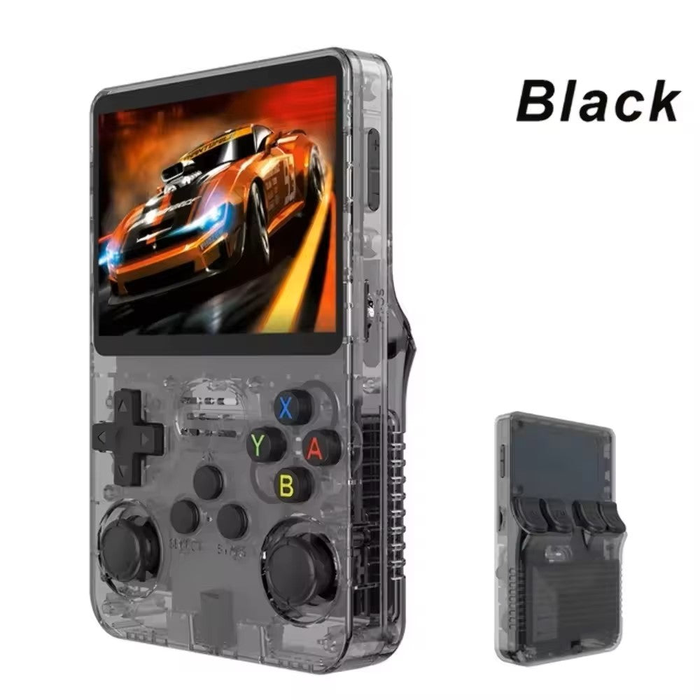R36S Retro 3.5 Inch IPS Screen Handheld Game Console Open Source Linux System 64GB Handheld Pocket Video Games