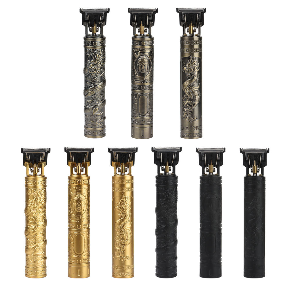 Professional Hair Clipper T9 Vantage Electric Rechargeable Buddha Hair Trimmer Salon Barber Hair Cutting Shaving Machine