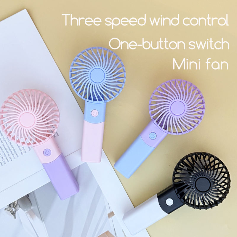 USB Portable Handheld Desktop Fan with Mobile Stand