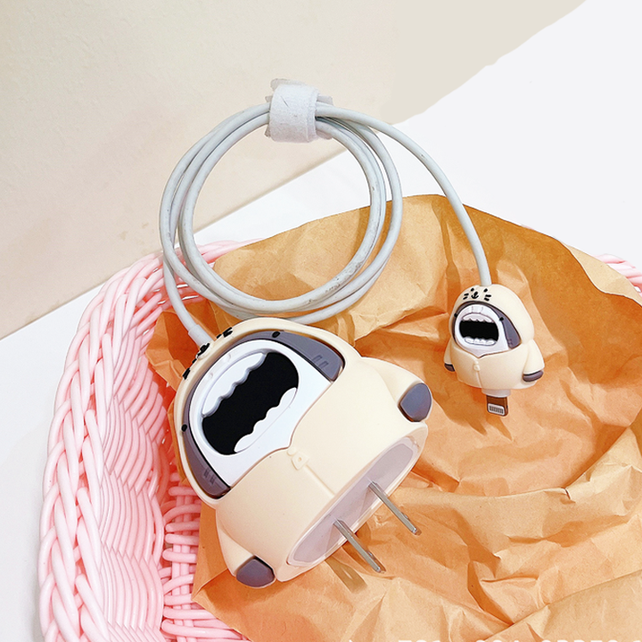 Charger Case and Cable Protector for iPhone  (Shark 2 )