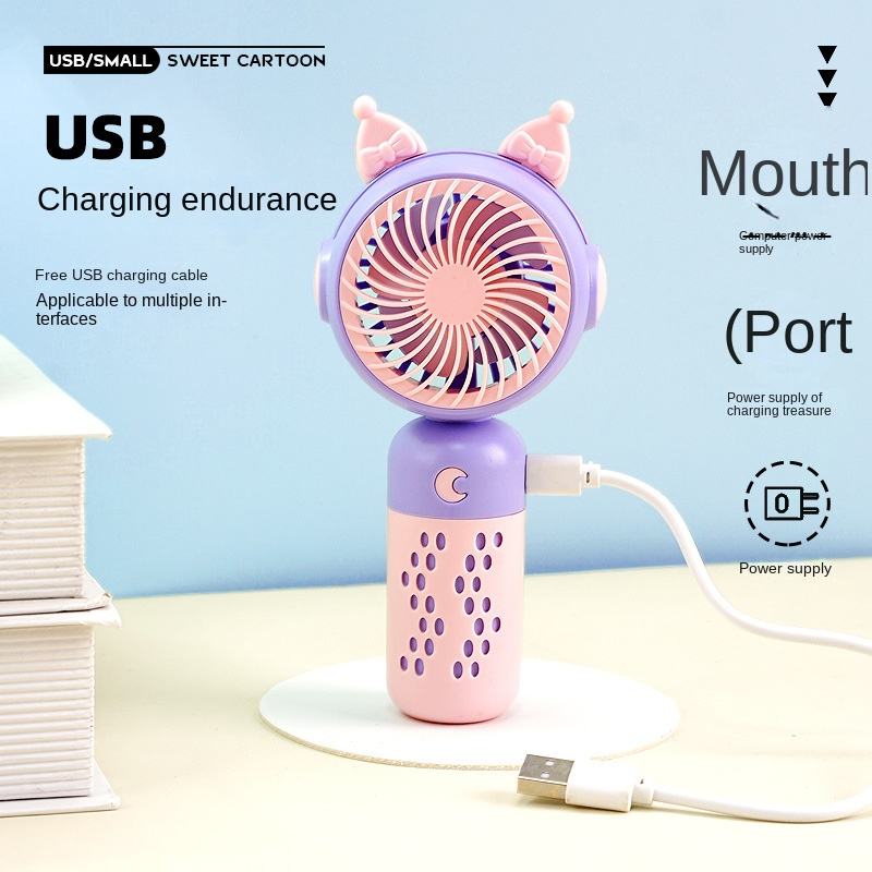Cute USB Portable Handheld Desktop Fan