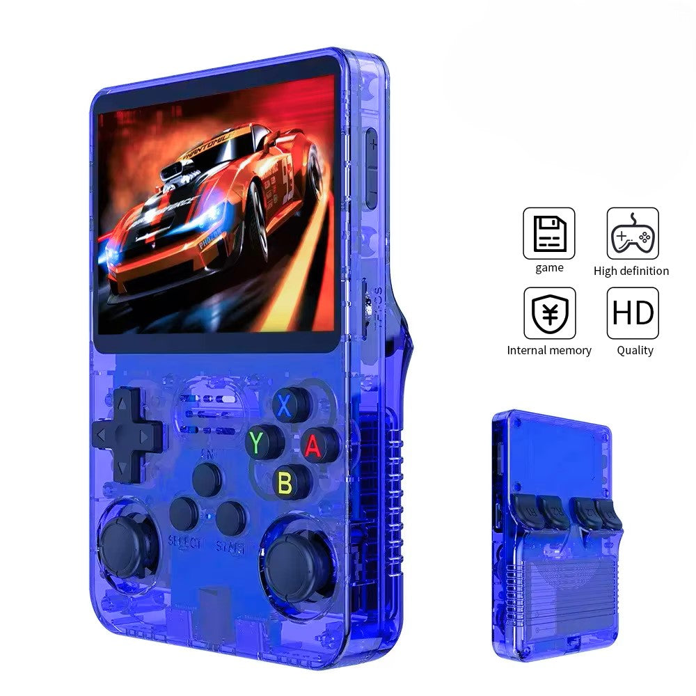 R36S Retro 3.5 Inch IPS Screen Handheld Game Console Open Source Linux System 64GB Handheld Pocket Video Games