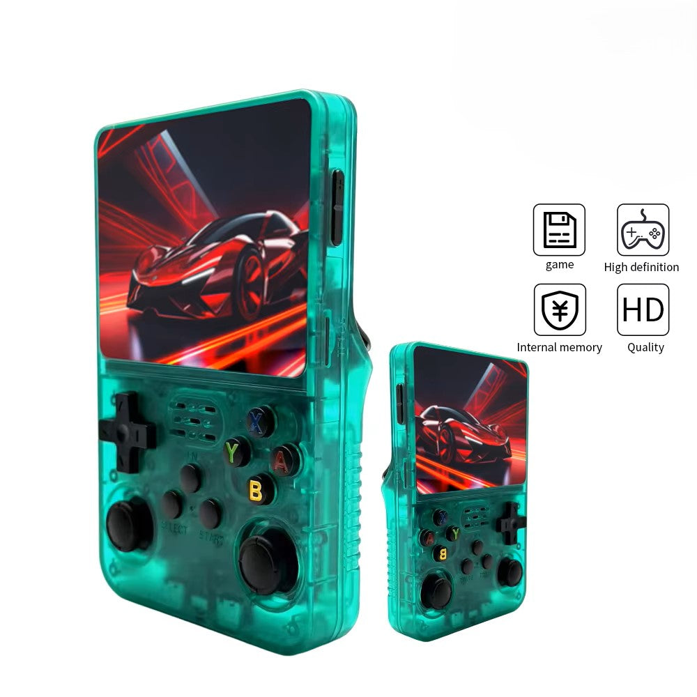 R36S Retro 3.5 Inch IPS Screen Handheld Game Console Open Source Linux System 64GB Handheld Pocket Video Games