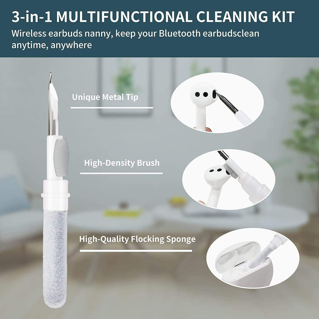 3-in-1 Airpod Cleaner Pen Multifunctional Earbuds Cleaning tools - (Set of 2)