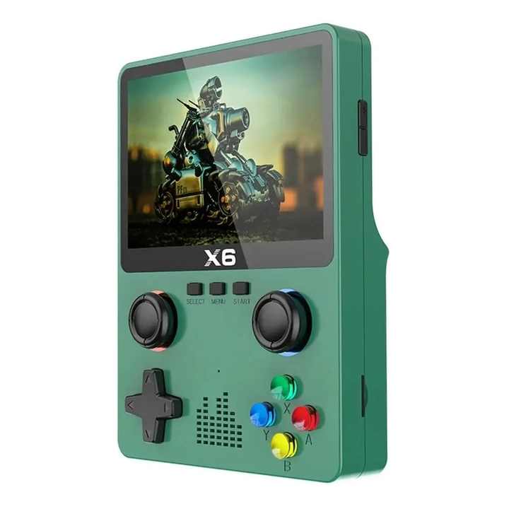 X6 Retro Portable Game Console, Portable 3.5 Inch Screen Video Game Consoles, Support Portable Video Games