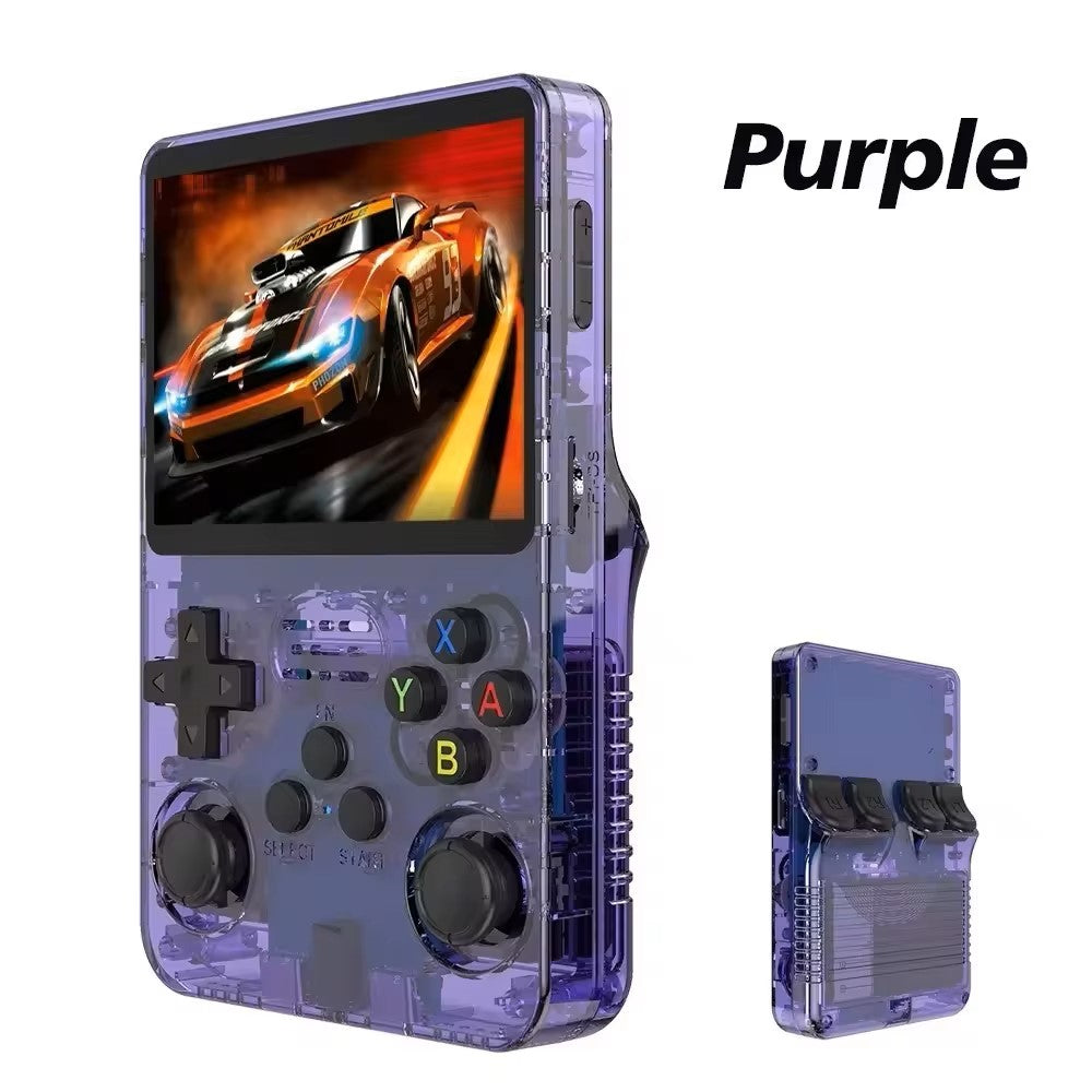 R36S Retro 3.5 Inch IPS Screen Handheld Game Console Open Source Linux System 64GB Handheld Pocket Video Games