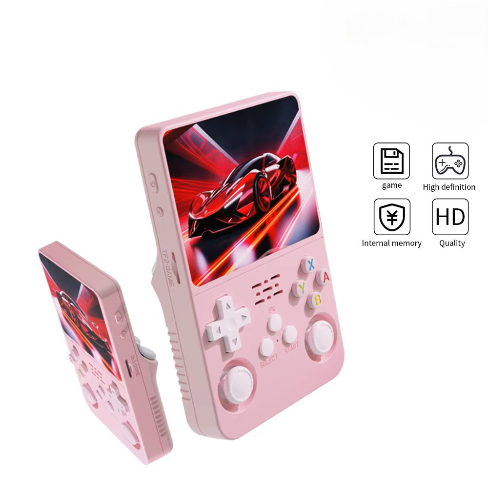 R36S Retro 3.5 Inch IPS Screen Handheld Game Console Open Source Linux System 64GB Handheld Pocket Video Games